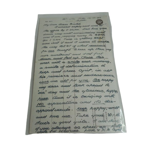 Vintage Postcard vintage couple 1920 used - Picture 2 of 2